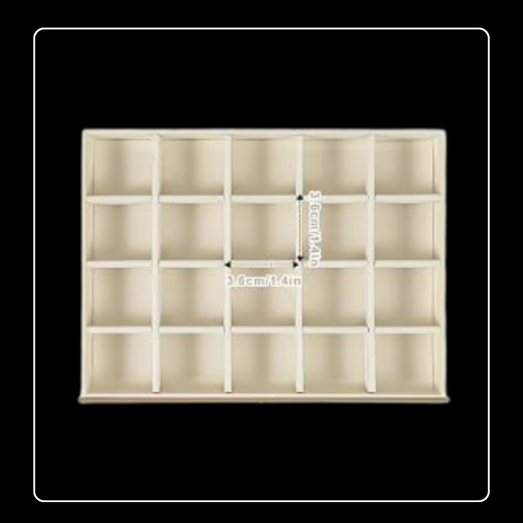 Three Tier Quilted Jewelry Box - Black