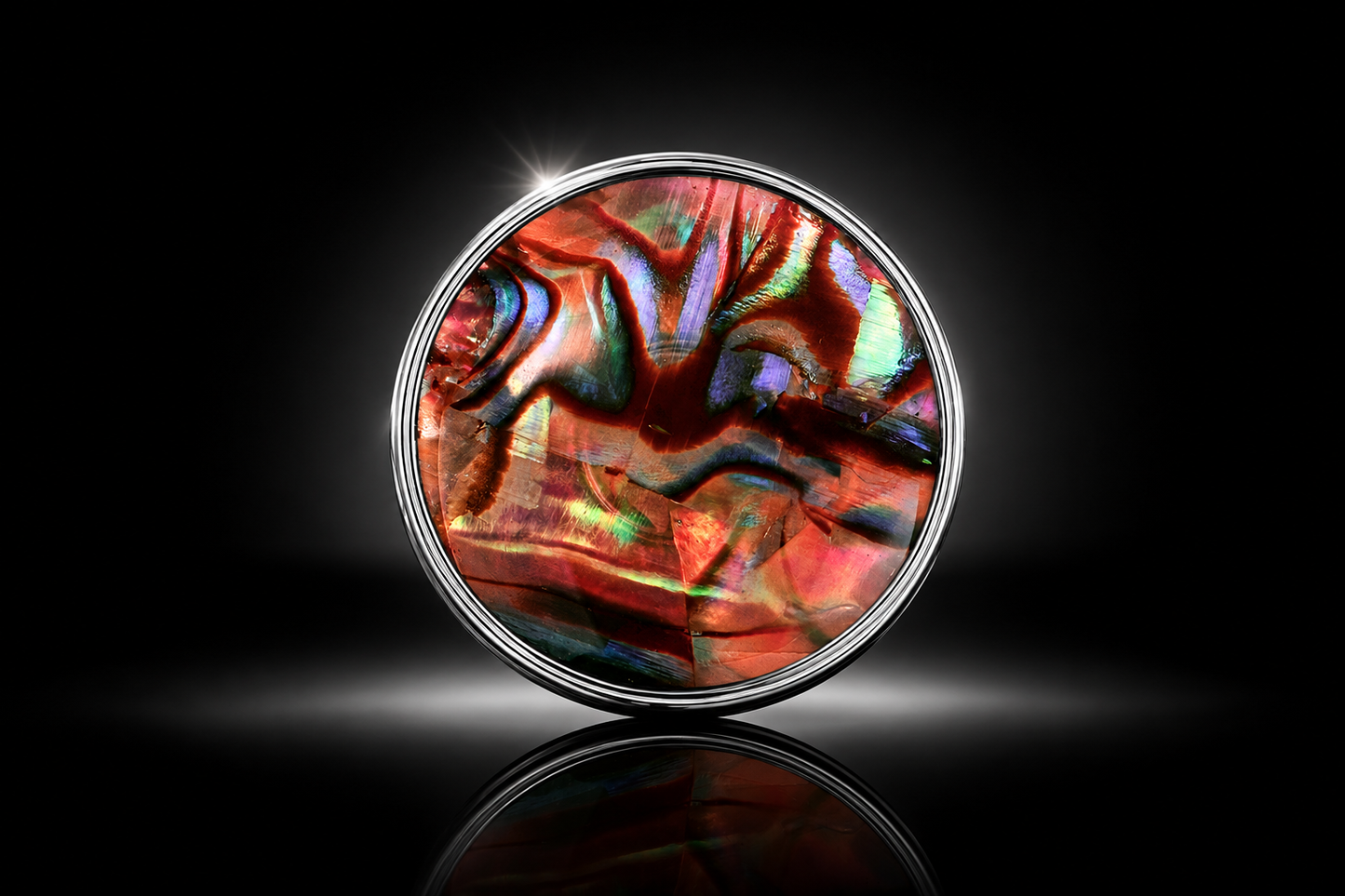 SWTL Interchangeable 15mm Mini Coin – Golden Shell & Bronze Abalone