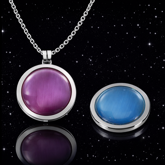 25 mm - Interchangeable Pendant w/2 Coins-Silver Collection