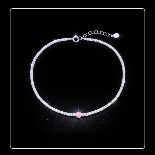 Sweetheart Anklet - Pink