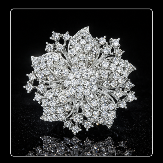 Sparkling 50 mm Brooch