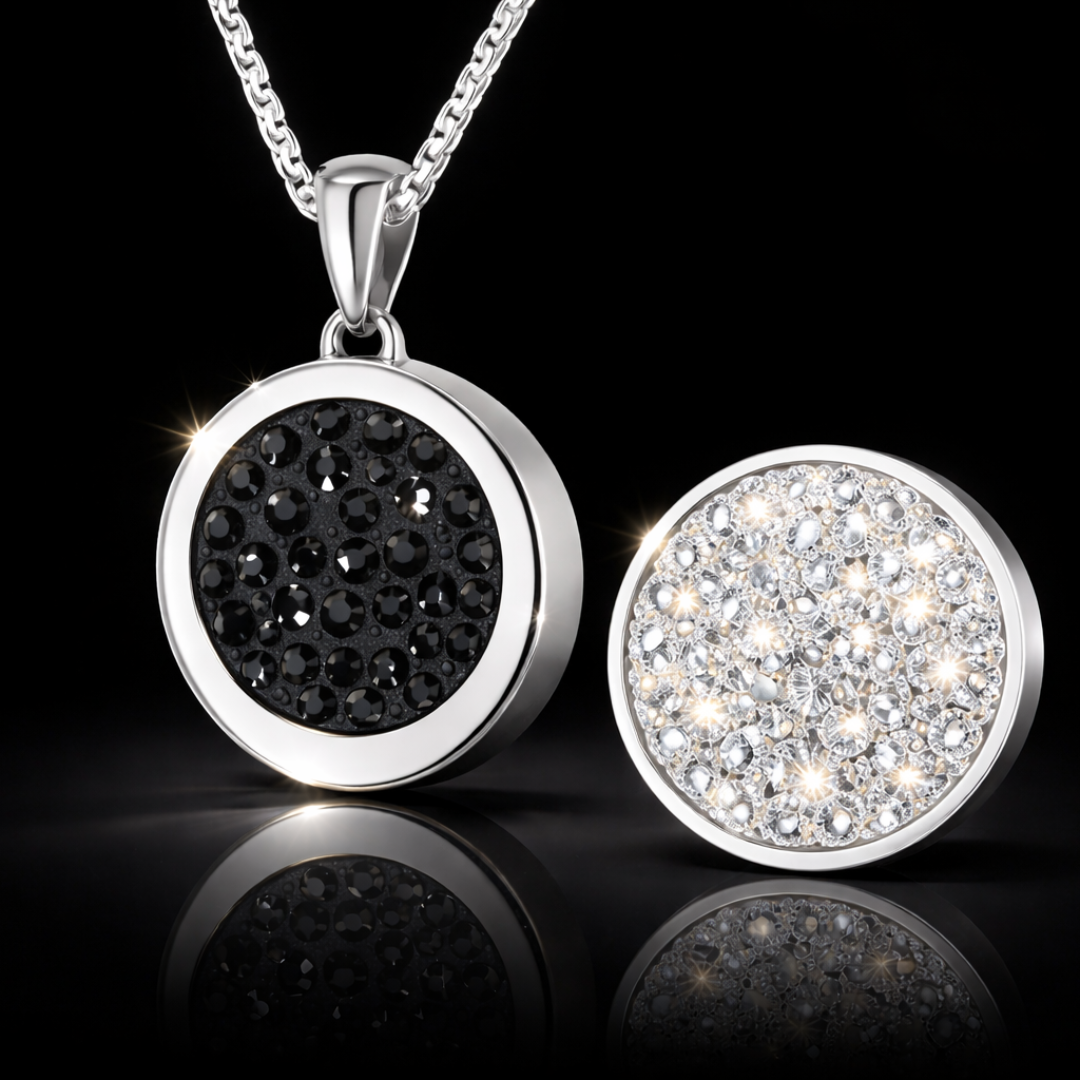 ✨ SWTL Interchangeable Pendant – 15 mm Mini Coin Starter Kit - Silver Version