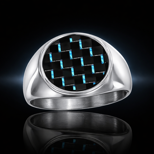 316L Stainless Steel & Carbon Fiber Men’s Ring