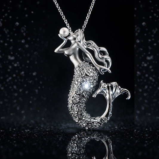 Blowing Kisses Mermaid Pendant