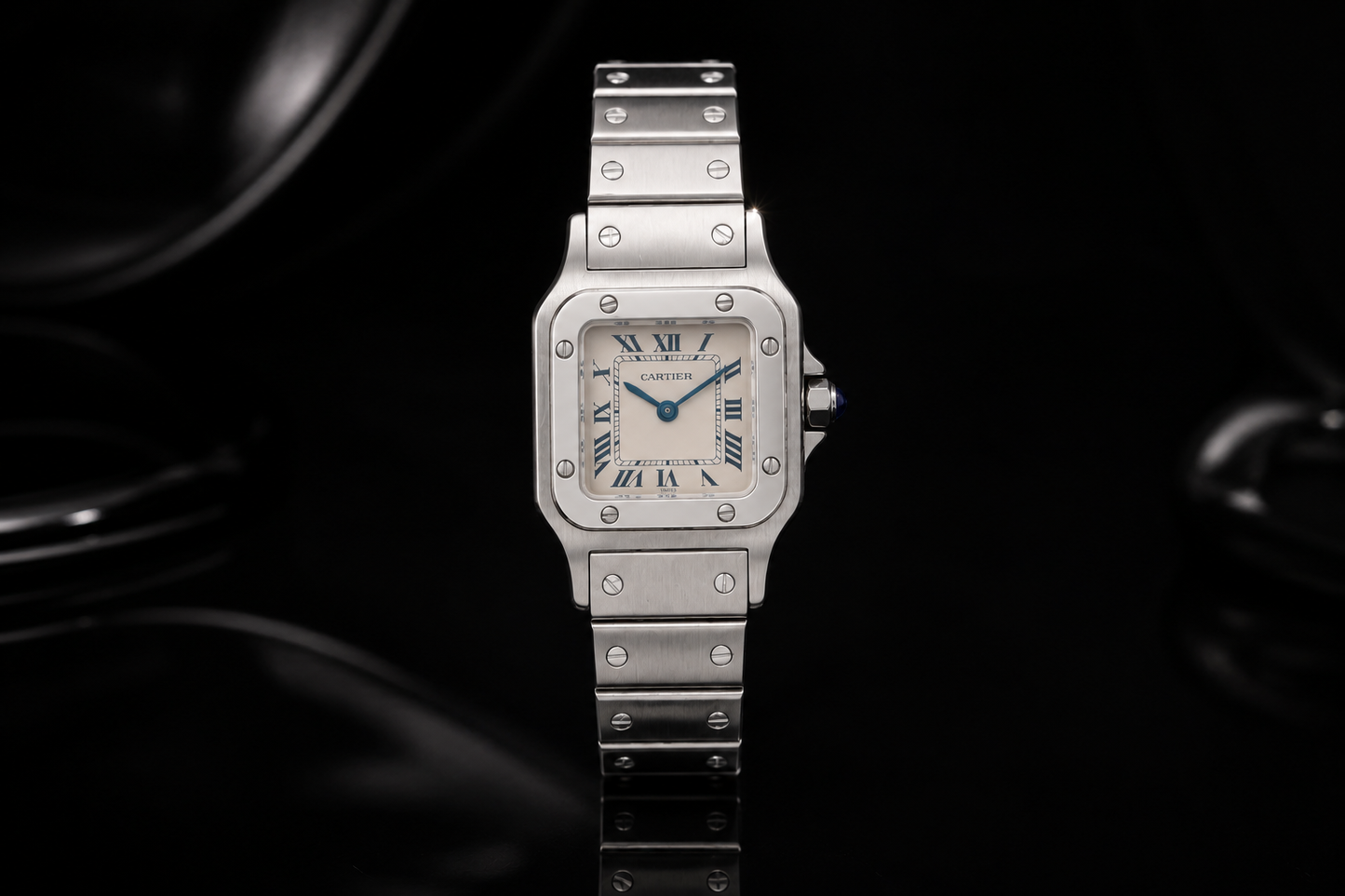 24 mm Ladies Cartier Santos Galbée