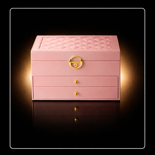 Three Tier Jewelry Box - Pink