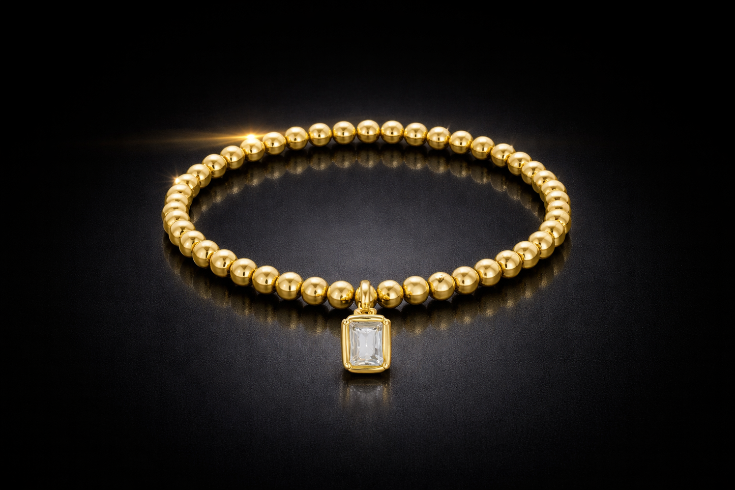 Emerald Charm Bracelet